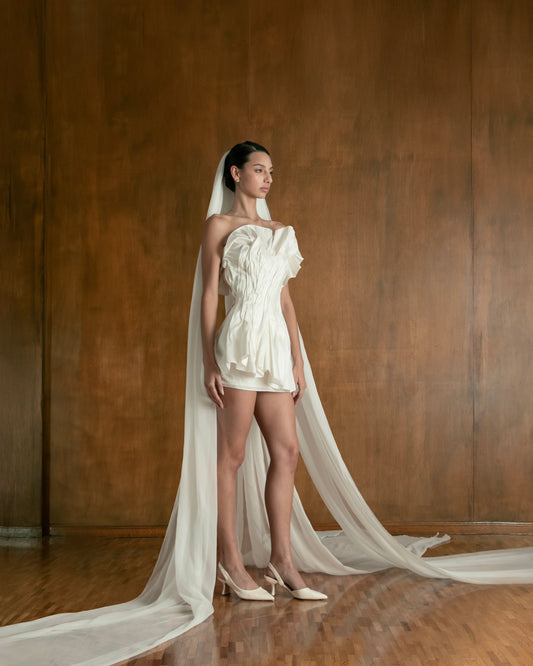 Three-Piece Chiffon Veil