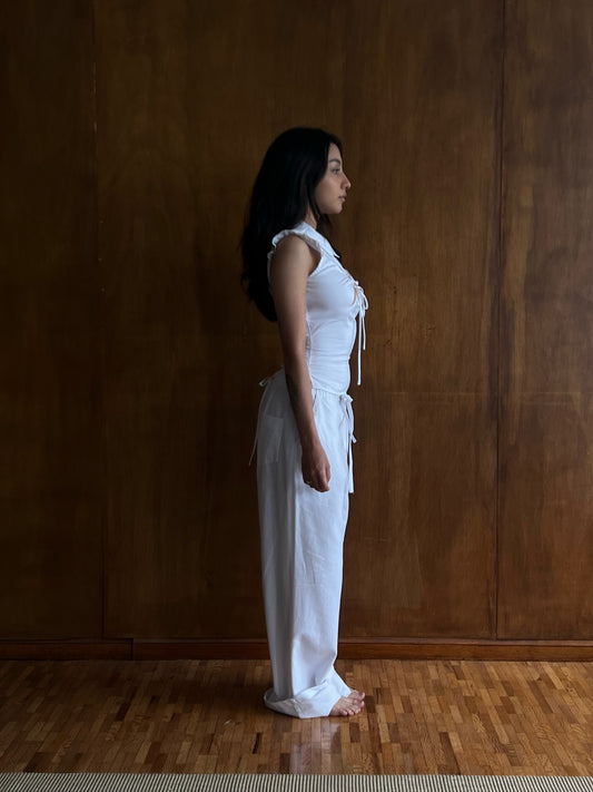 Cairo Pants White Cotton