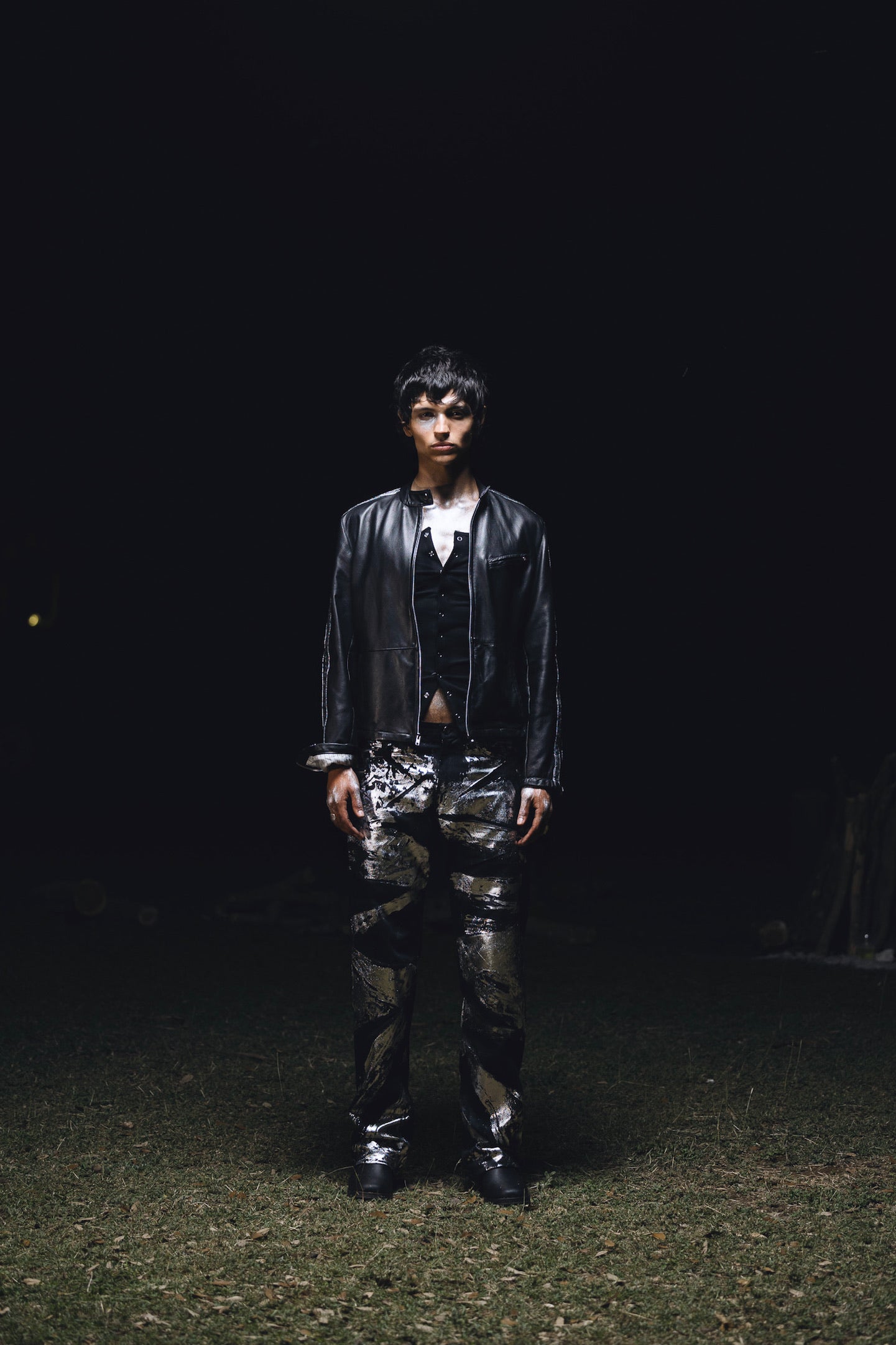 Veste de motard en cuir