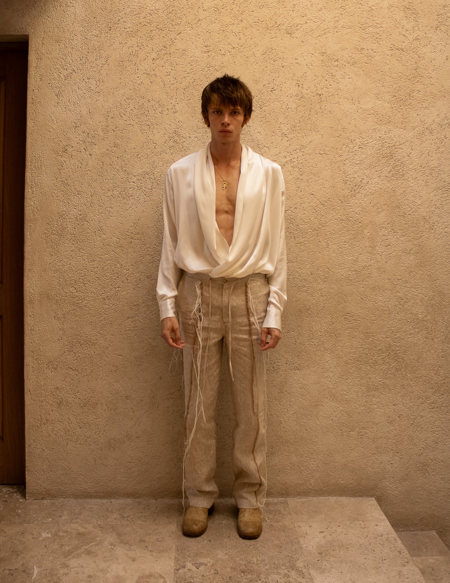 Pantalon droit en lin Cairo