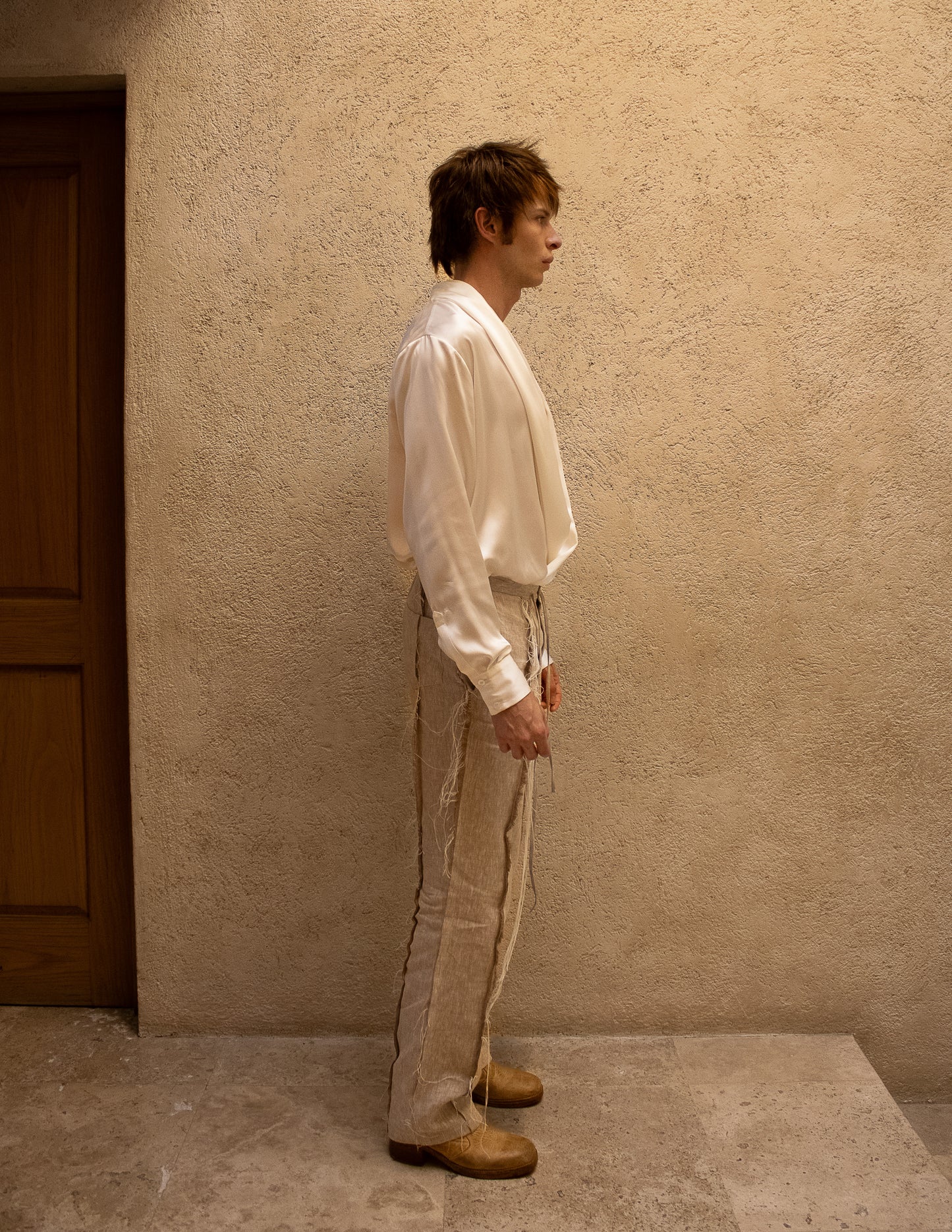 Pantalon droit en lin Cairo
