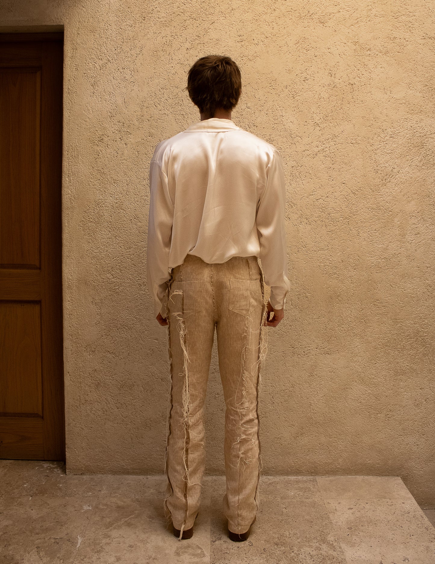 Pantalon droit en lin Cairo