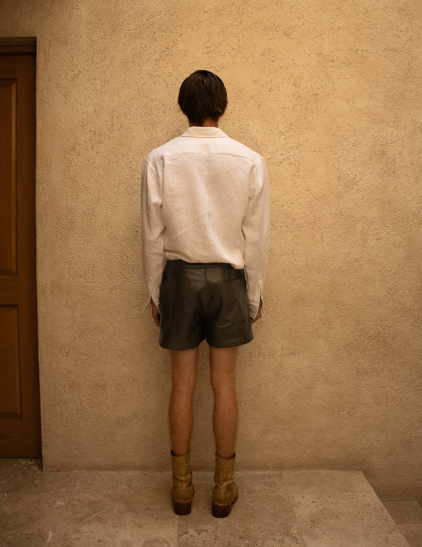 Shorts Mini de Piel