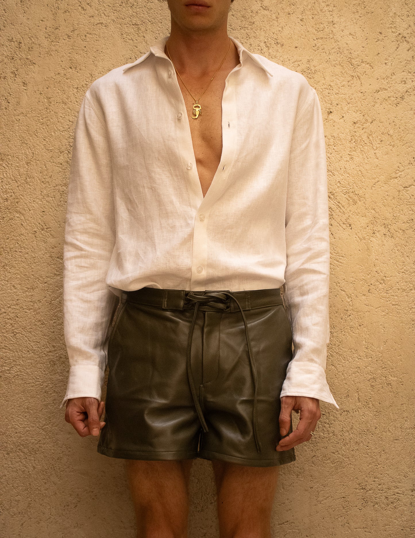 Shorts Mini de Piel