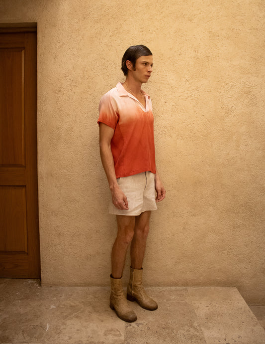 Shorts Mini de Lino Hombre