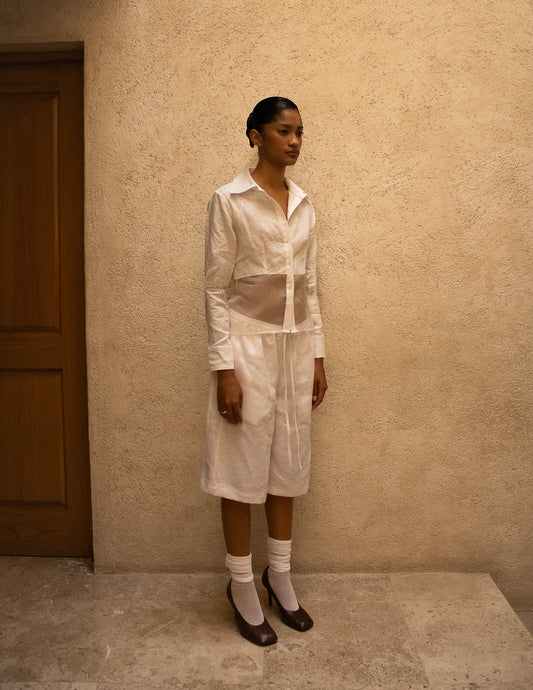 Women's Linen Organza Shirt