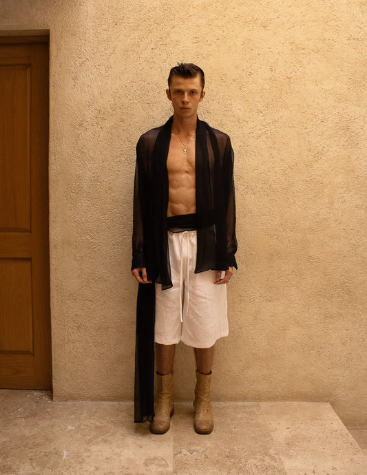 Camisa Drapeada Chiffon