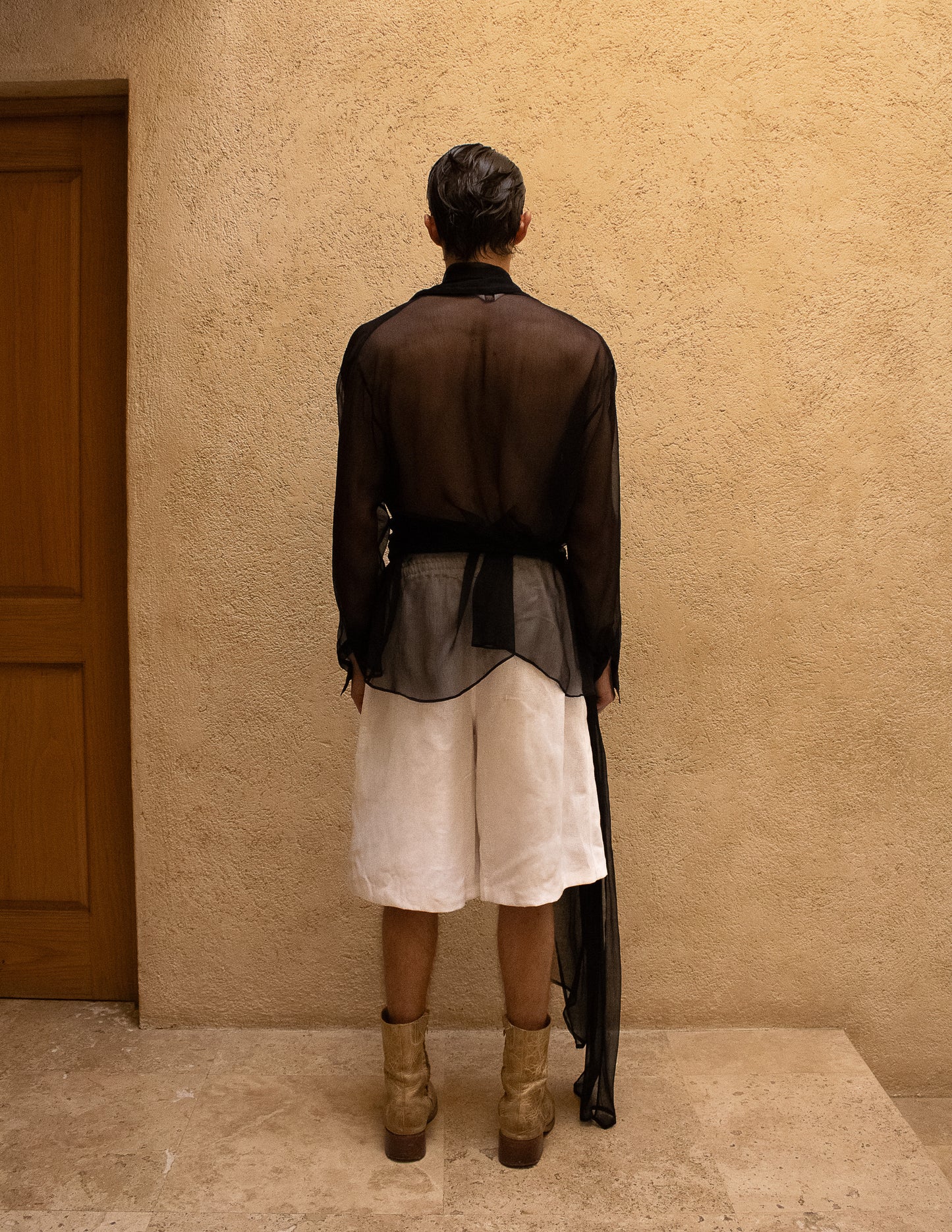 Camisa Drapeada Chiffon