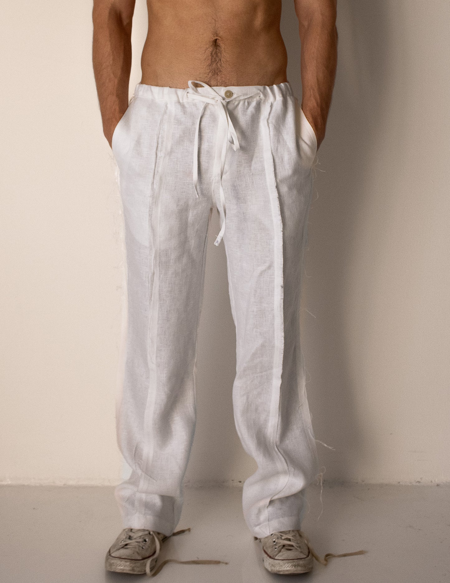 Pantalon droit en lin Cairo