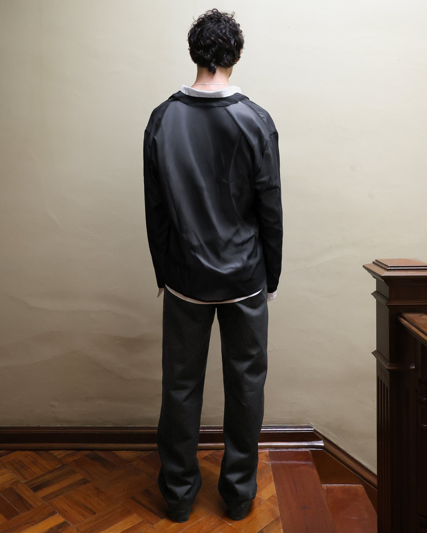 Camisa Chiffon cuello V