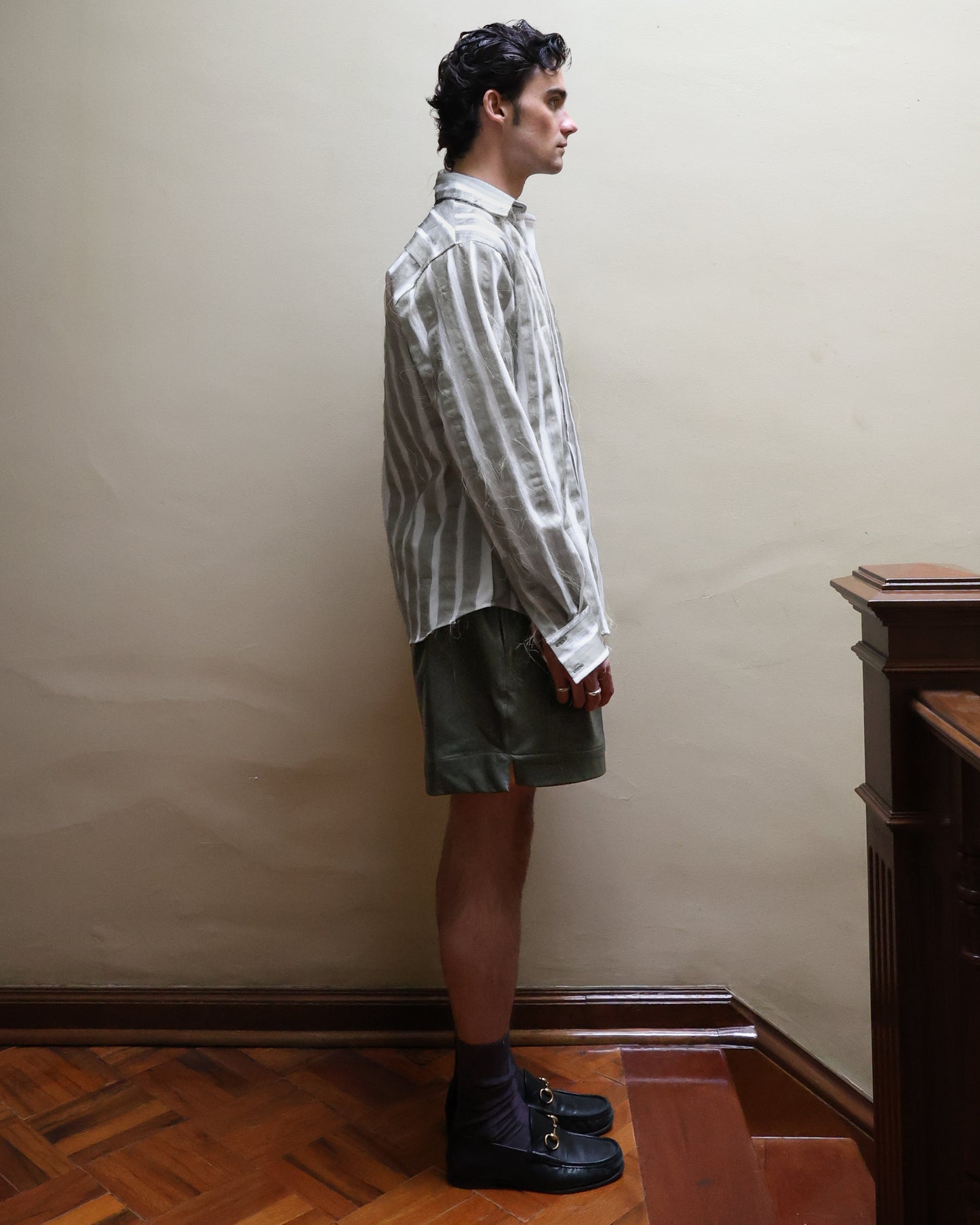 Camisa de Organza Deshilachada