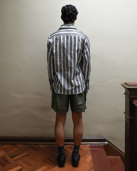 Camisa de Organza Deshilachada