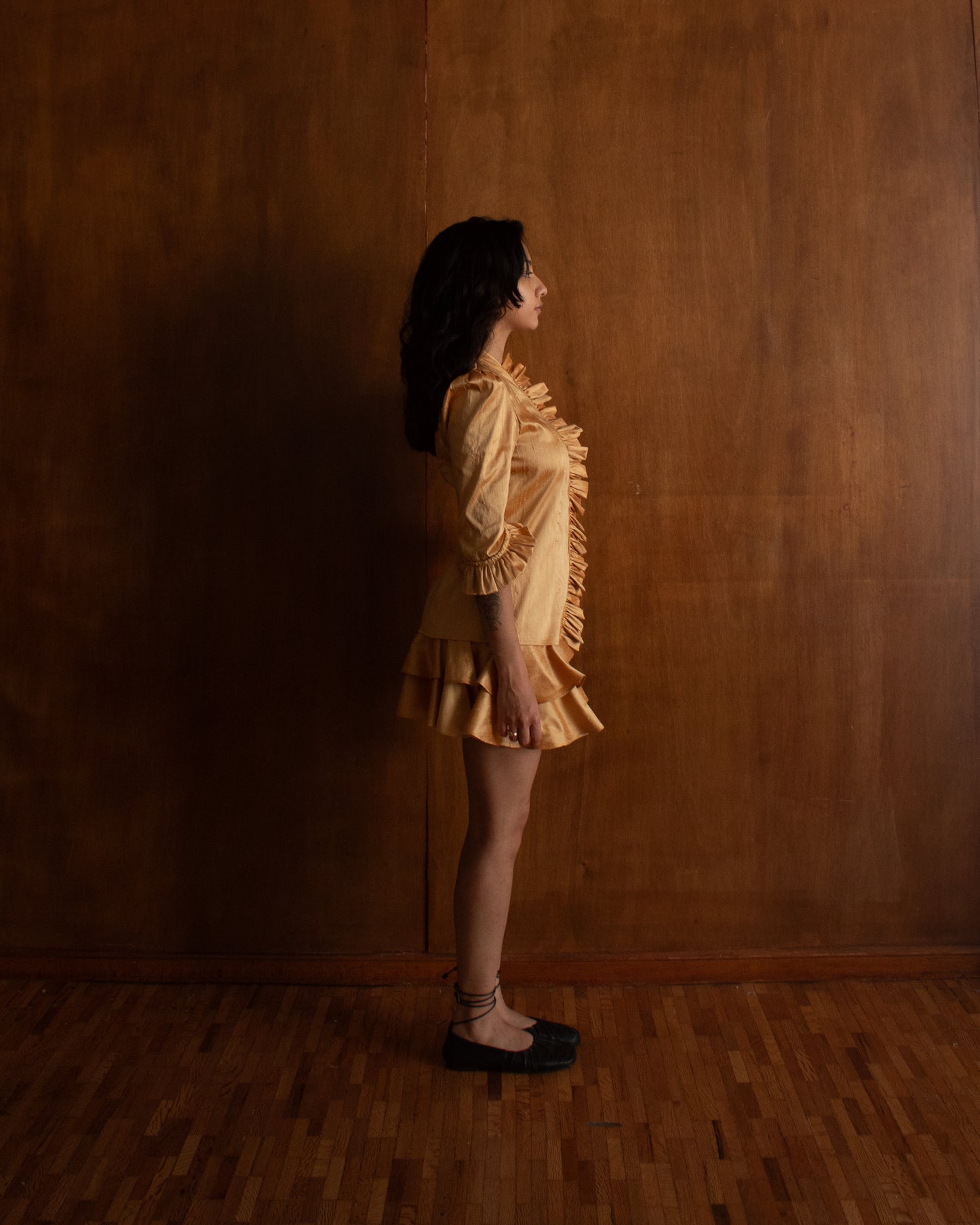 Shantung Mini Skirt