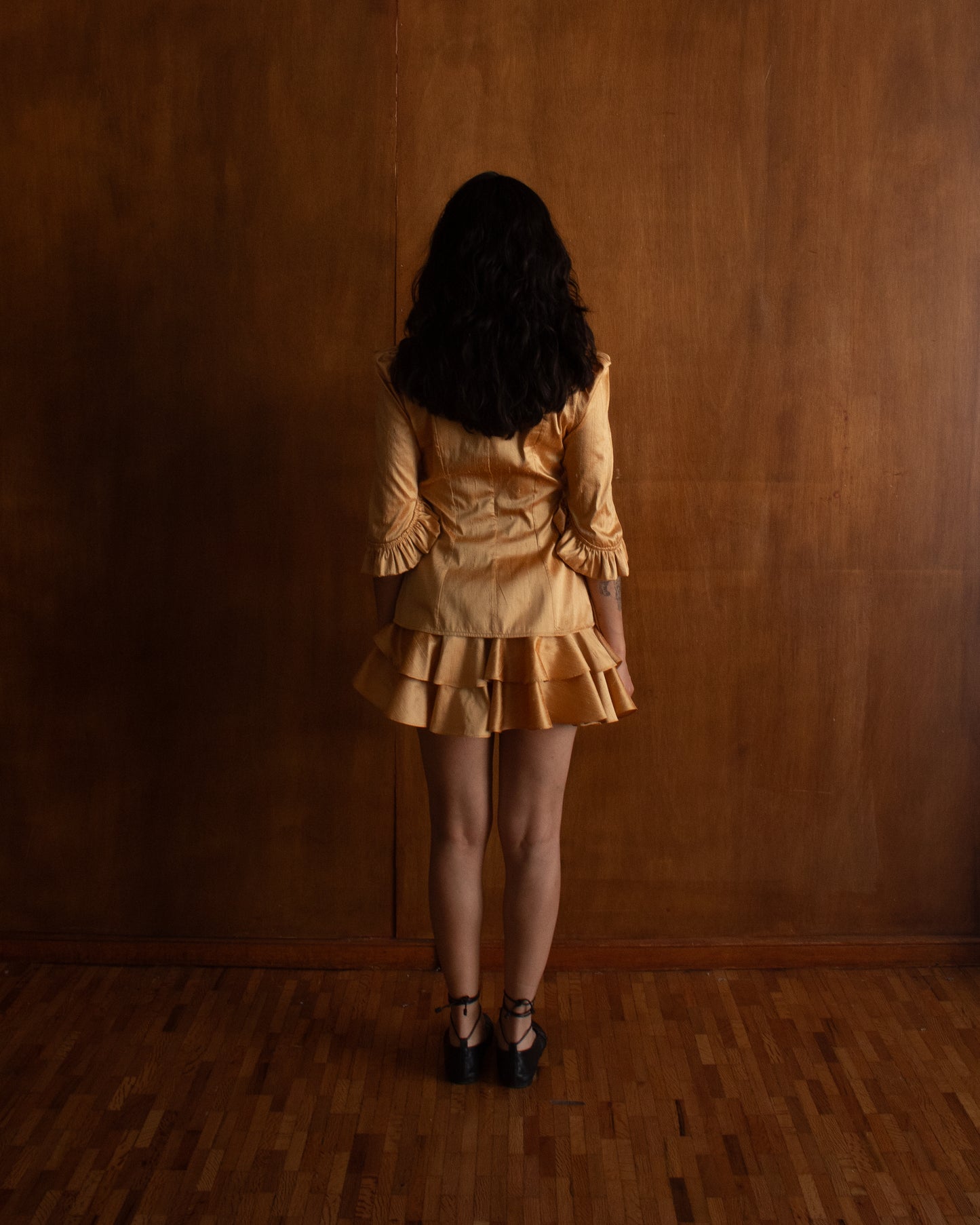 Shantung Mini Skirt