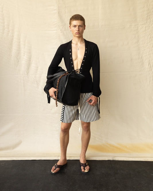 Travel Bag de Lino y Piel