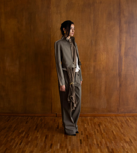 Military Cropped Jacket