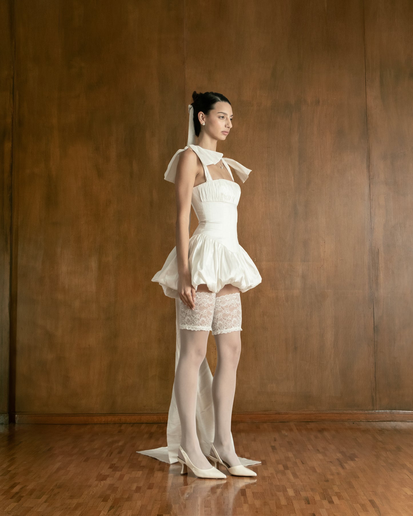Raw Silk Bow
