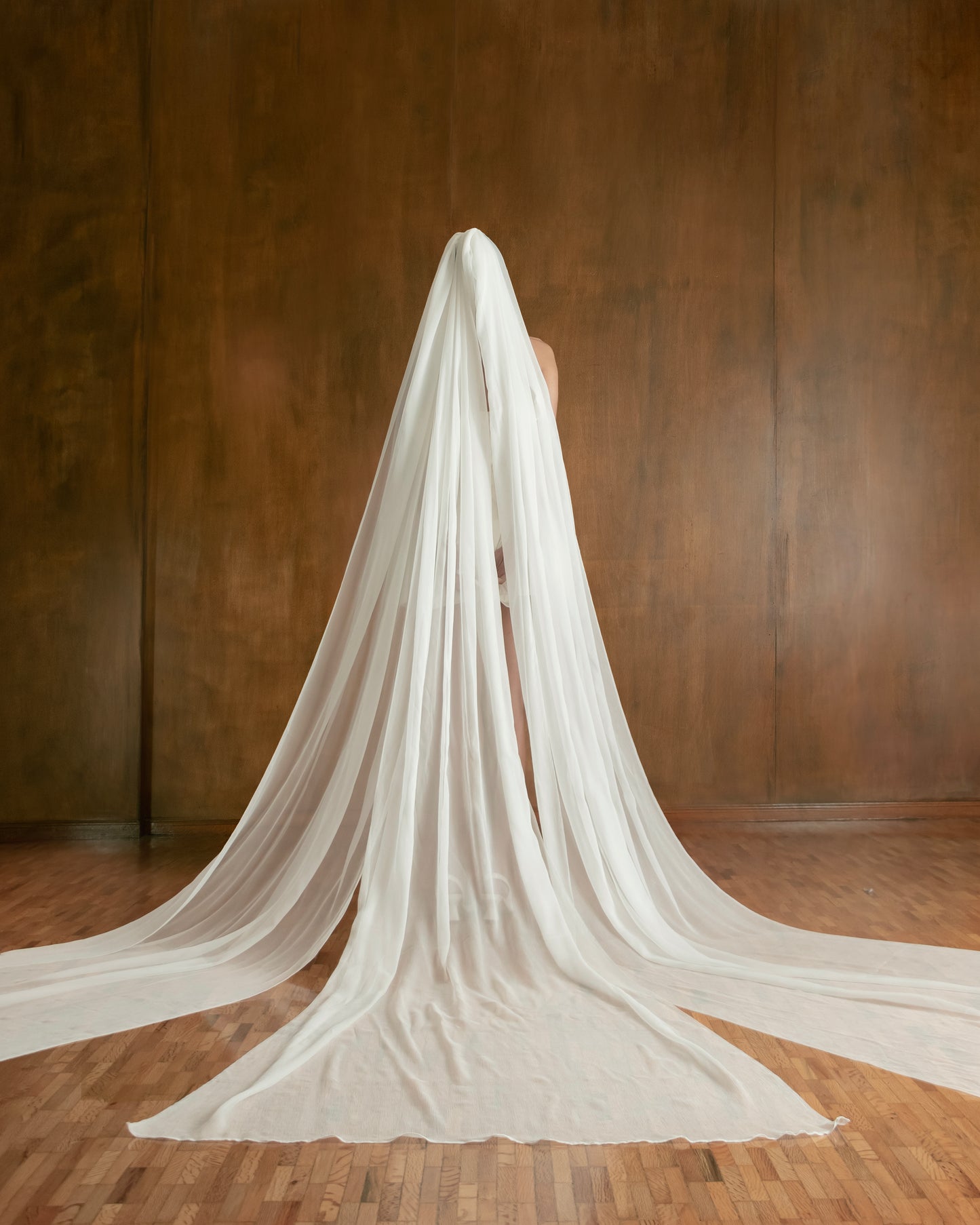 Three-Piece Chiffon Veil