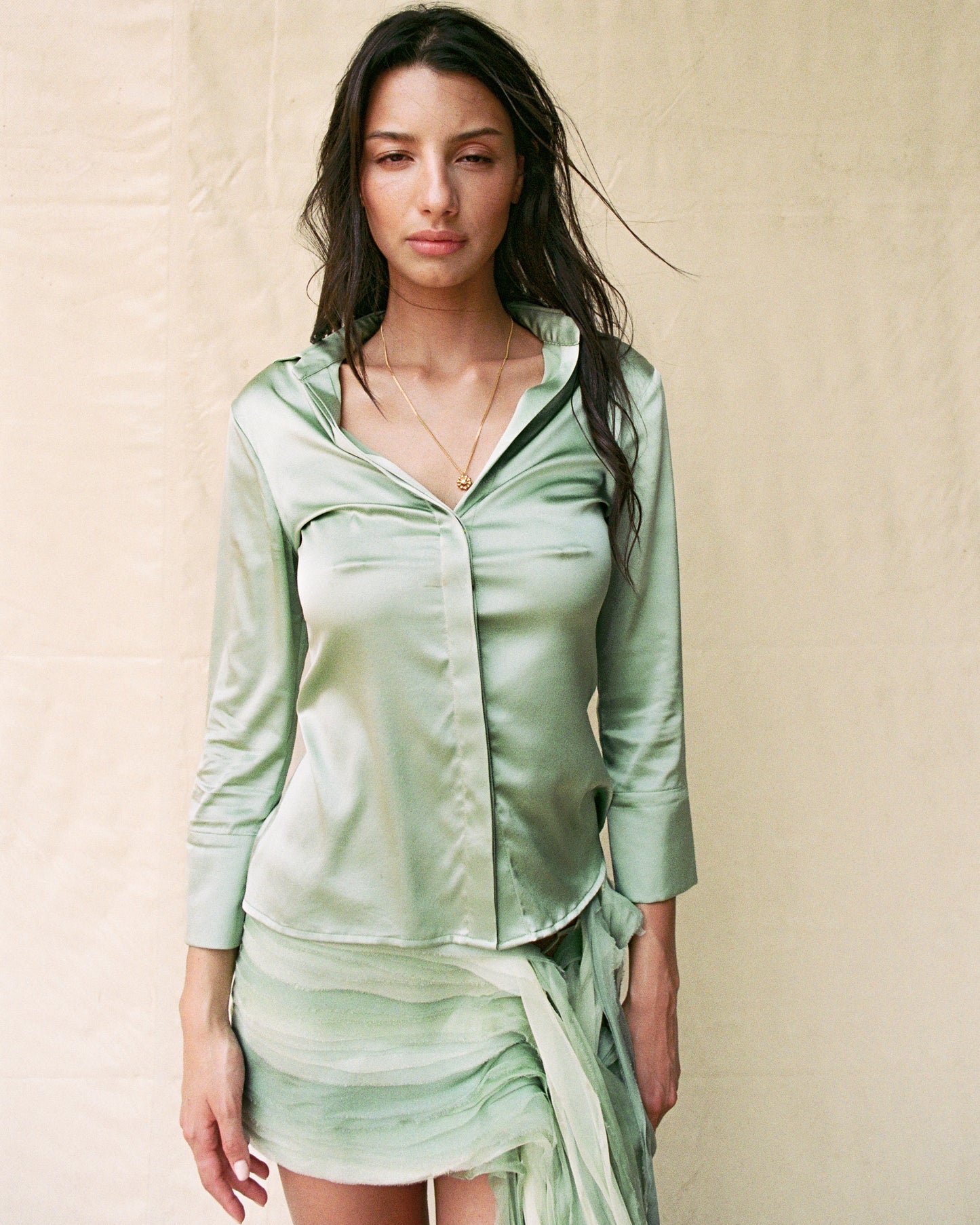 Camisa Slim de Seda