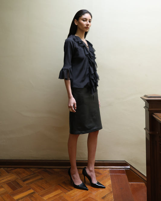 Pencil Skirt de piel