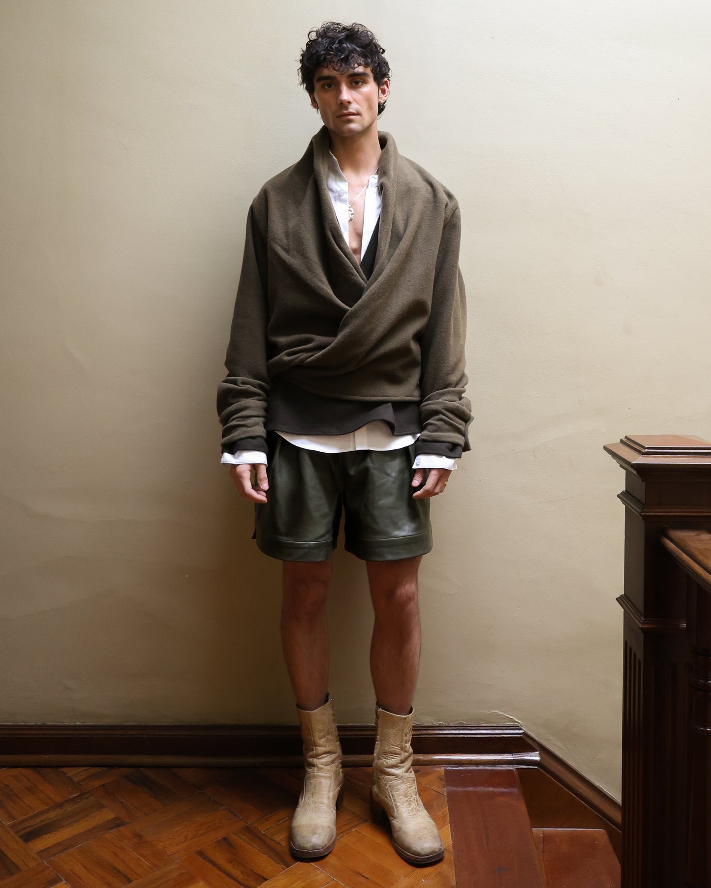 Chamarra Cruzada de Lana