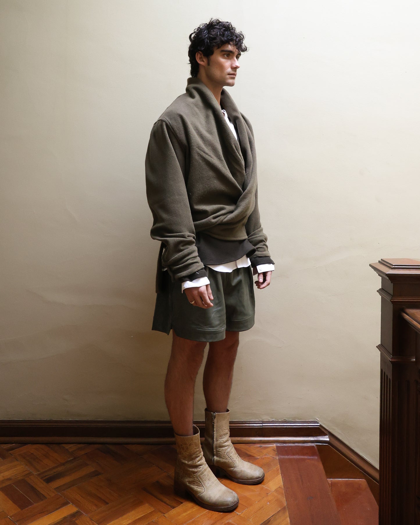 Chamarra Cruzada de Lana