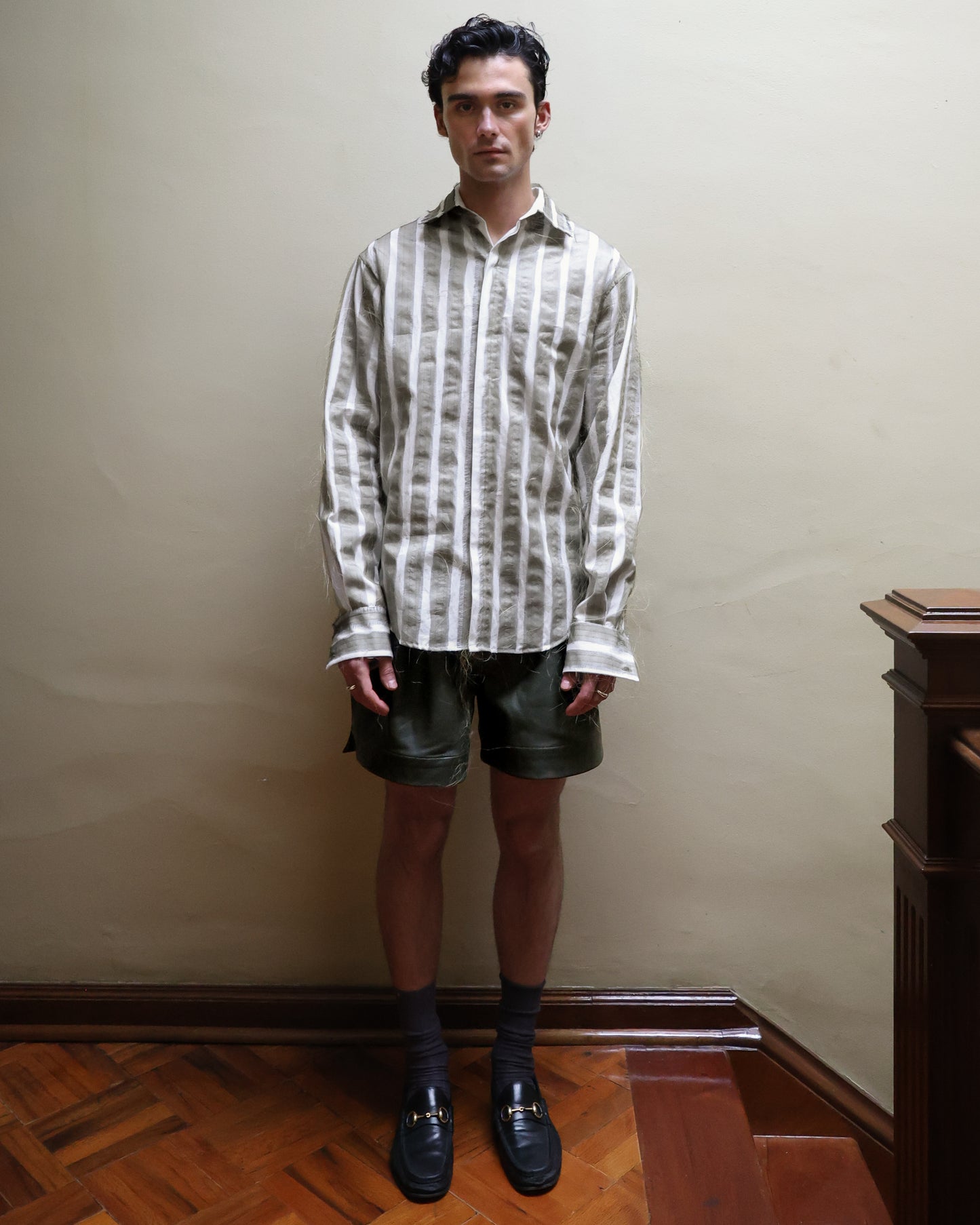 Camisa de Organza Deshilachada