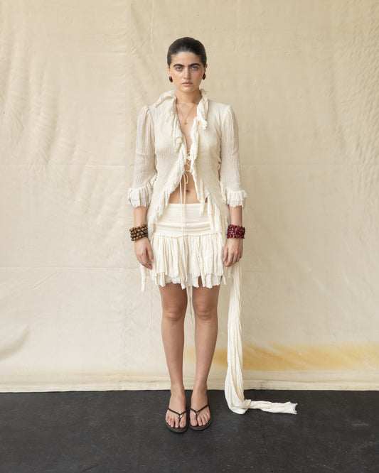 Saco Fruncido de Manta