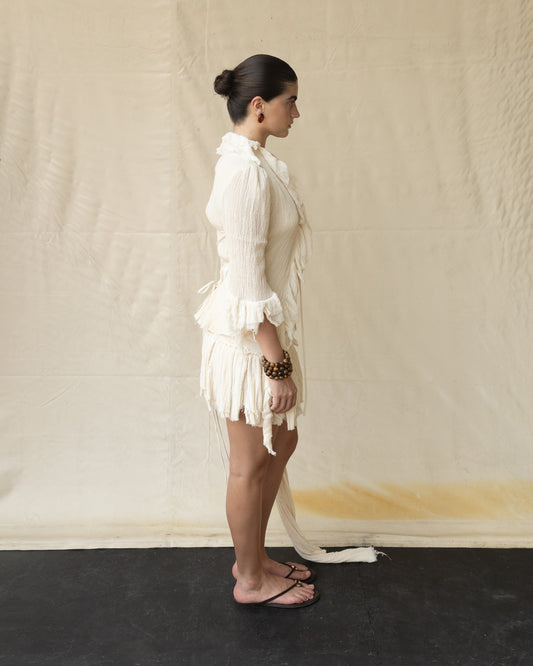 Saco Fruncido de Manta