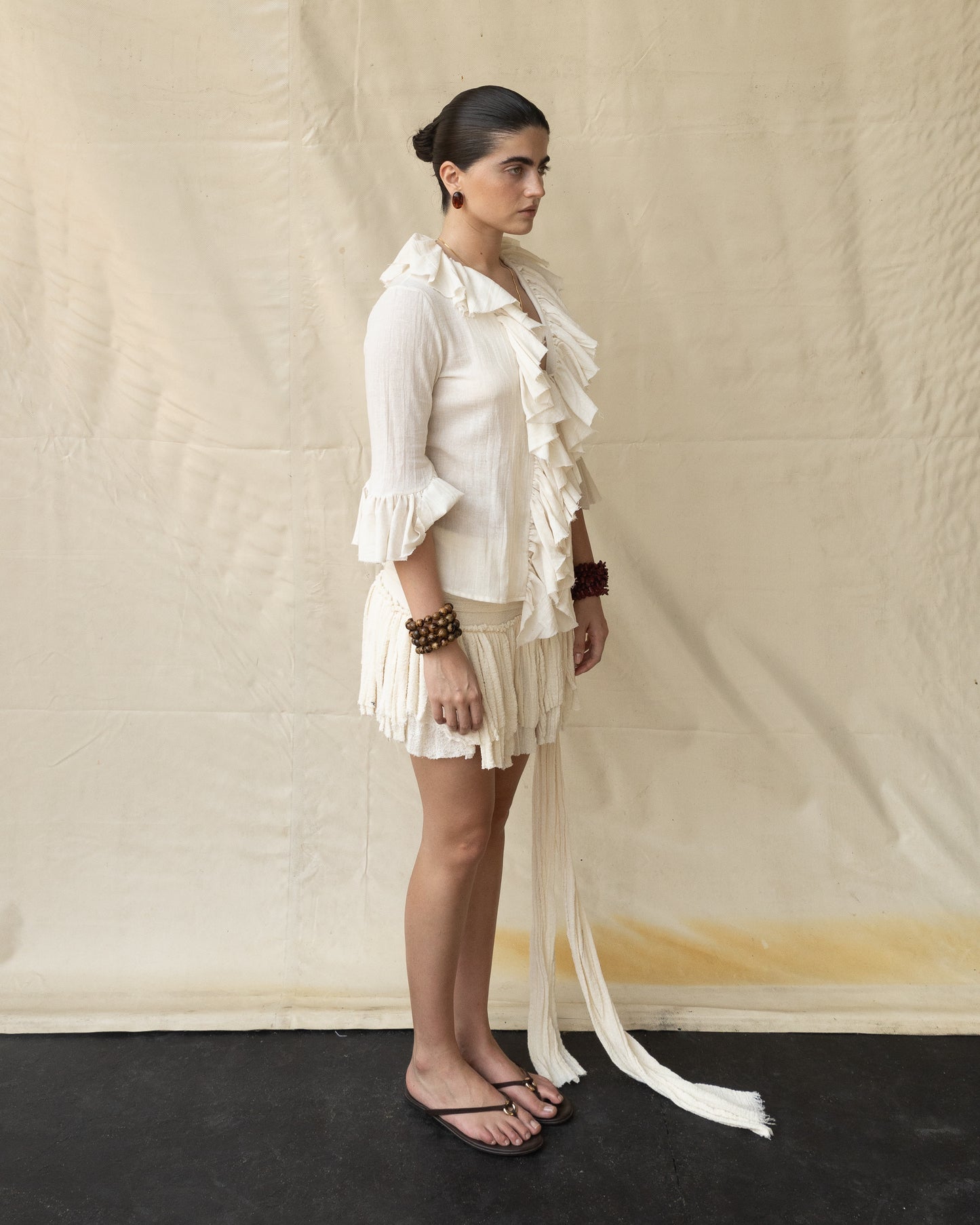 Blusa de Olanes de Manta