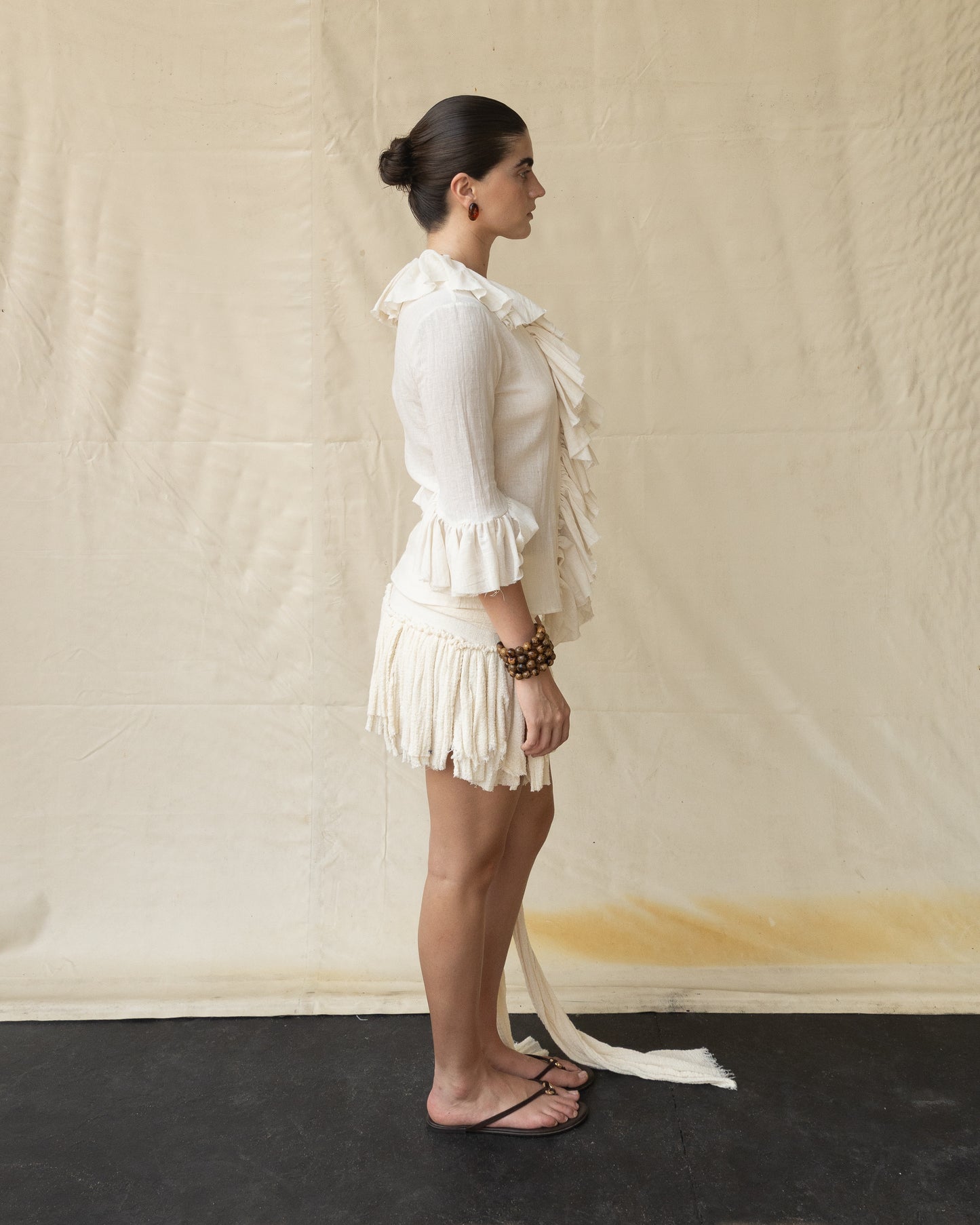 Blusa de Olanes de Manta