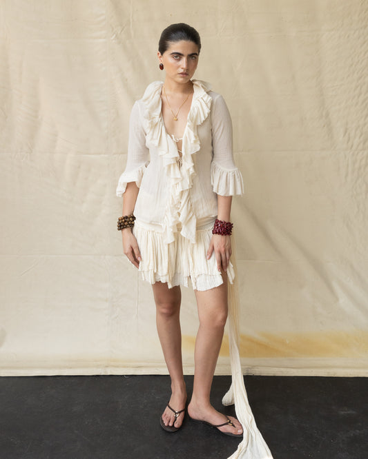 Blusa de Olanes de Manta