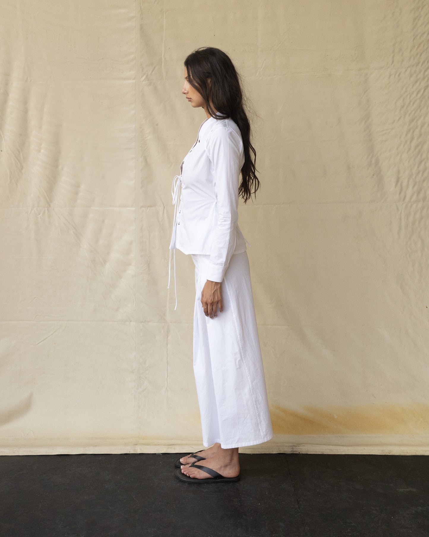 Cotton Midi Skirt