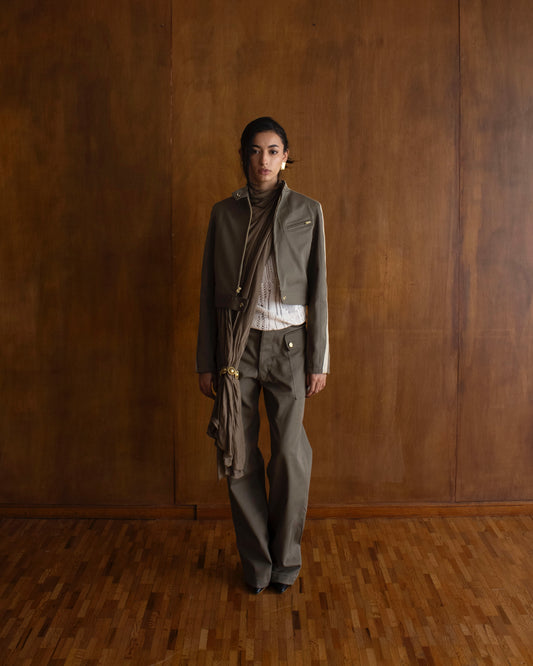 Military Cropped Jacket