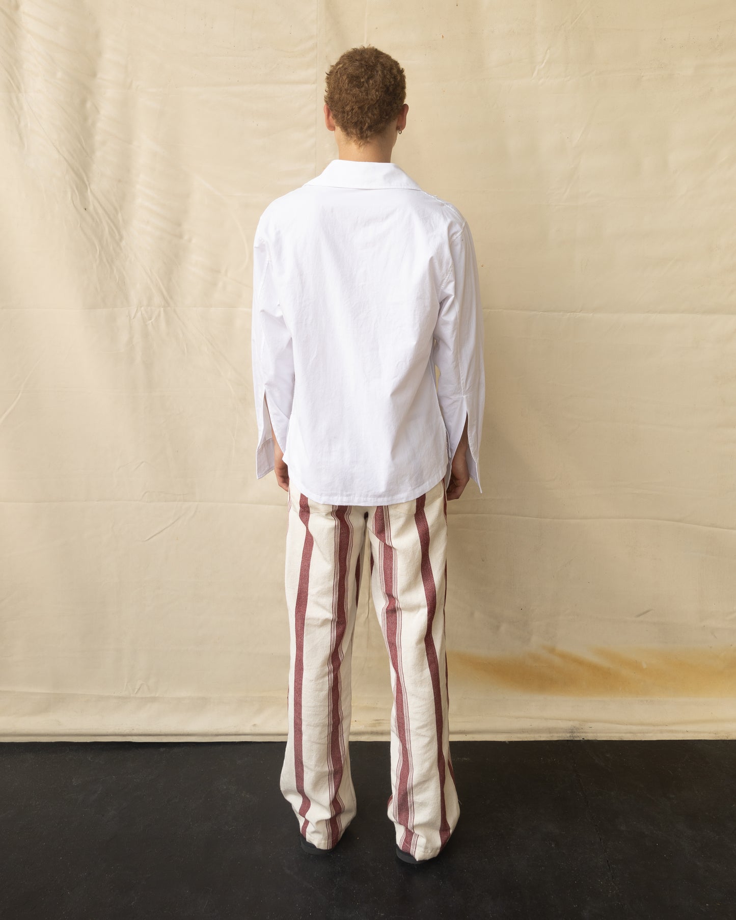 "V" Shirt with Eyelet Crossover