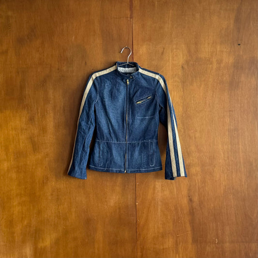 Denim Biker Jacket Women