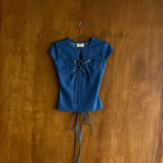 Haut étoile en jean 