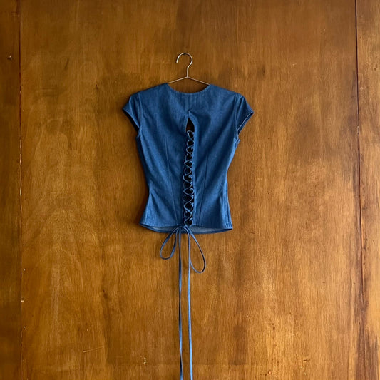 Haut étoile en jean 
